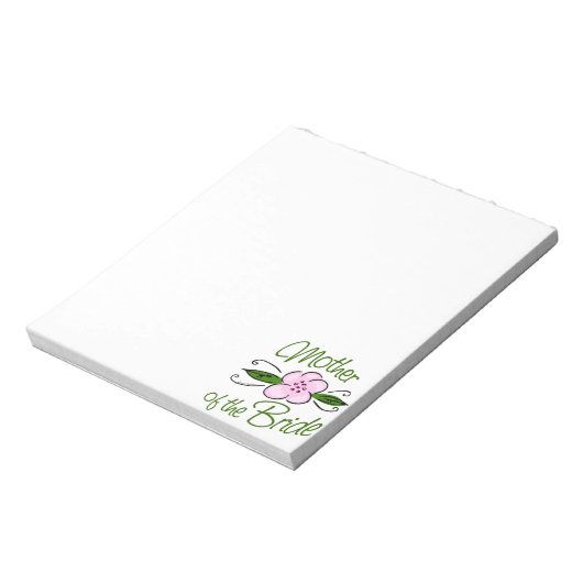 Moeder van de Bride Notitieblok (Linkerzijde)