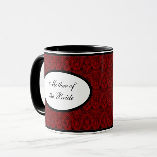 Moeder van de Bride Personalized Mugs Mok (Voorkant links)