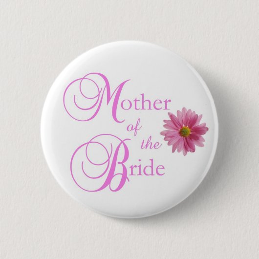 Moeder van de Bride Pin Ronde Button 5,7 Cm (Voorkant)