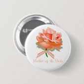 Moeder van de Bride Pin Ronde Button 5,7 Cm (Voorkant /achterkant)