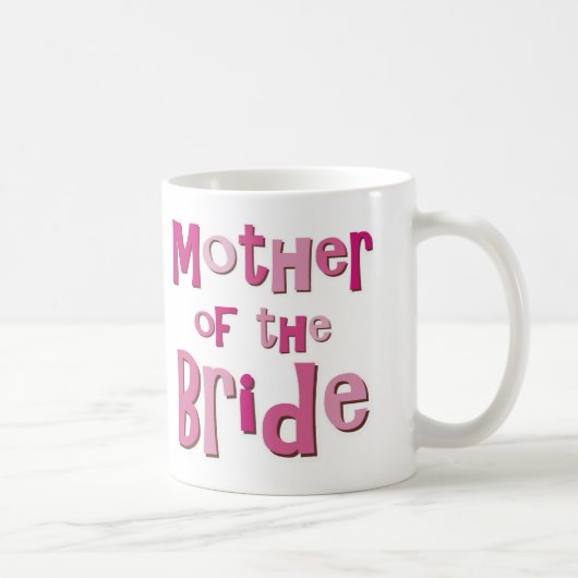 Moeder van de Bride Pink Brown Koffiemok (Rechts)