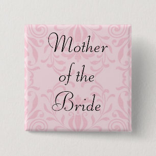 Moeder van de Bride Pink Button