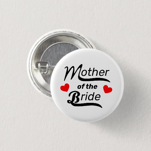 Moeder van de Bride Ronde Button 3,2 Cm (Voorkant /achterkant)