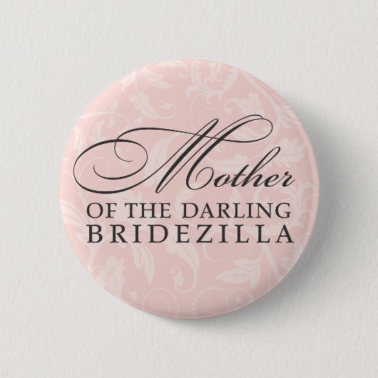 Moeder van de Bride Ronde Button 5,7 Cm (Voorkant)
