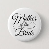 Moeder van de Bride Ronde Button 5,7 Cm (Voorkant)