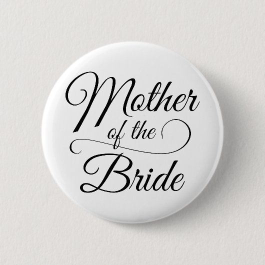 Moeder van de Bride Ronde Button 5,7 Cm (Voorkant)