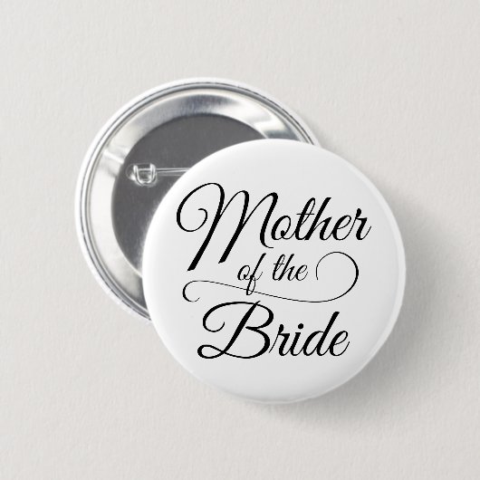 Moeder van de Bride Ronde Button 5,7 Cm (Voorkant /achterkant)