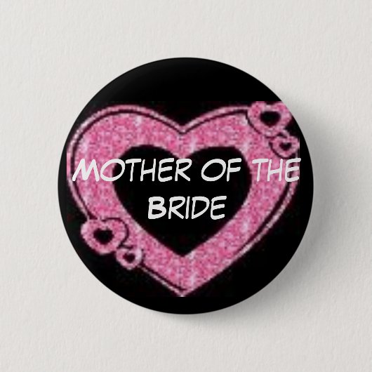 Moeder van de Bride Ronde Button 5,7 Cm (Voorkant)