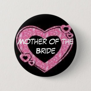 Moeder van de Bride Ronde Button 5,7 Cm
