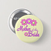 Moeder van de Bride Ronde Button 5,7 Cm (Voorkant /achterkant)