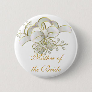 Moeder van de Bride Ronde Button 5,7 Cm