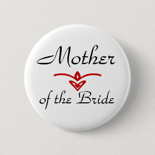 Moeder van de Bride Ronde Button 5,7 Cm