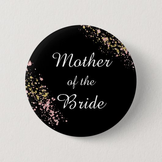 Moeder van de Bride Ronde Button 5,7 Cm (Voorkant)