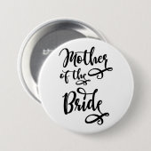 Moeder van de Bride Ronde Button 7,6 Cm (Voorkant /achterkant)