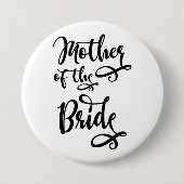 Moeder van de Bride Ronde Button 7,6 Cm (Voorkant)