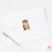 Moeder van de Bride Ronde Sticker (Envelop)
