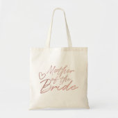 Moeder van de Bride - Roos Gold faux foil canvas t Tote Bag (Voorkant)