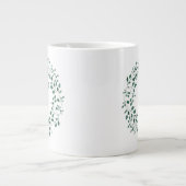 Moeder van de Bride | Rustic Green Wreath Wedding Grote Koffiekop (Voorkant)