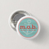 Moeder van de Bride Sailor Ronde Button 3,2 Cm (Voorkant /achterkant)