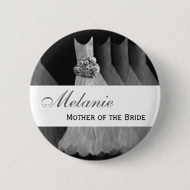 MOEDER VAN DE BRIDE Silver Gowns V1 Ronde Button 5,7 Cm