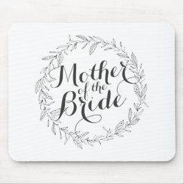 Moeder van de Bride Simple Floral Wedding Mousepad Muismat