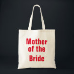 Moeder van de Bride Tote Bag<br><div class="desc">Deze schattige  canvas tas is het beste cadeauidee voor de moeder van bruid op bruiloften. Deze canvas tas is perfect voor je moeder op je grote dag. Het is perfect voor haar om alles op één plek te houden.</div>