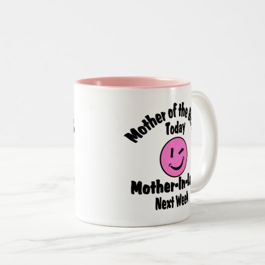 Moeder van de Bride Tweekleurige Koffiemok (Voorkant rechts)