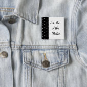 Moeder van de Bride Vierkante Button 5,1 Cm (In situ)