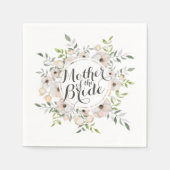 Moeder van de Bride Waterverf Sketch | Napkin Servet (Voorkant)