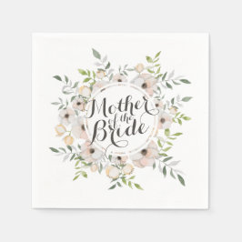 Moeder van de Bride Waterverf Sketch | Napkin Servet