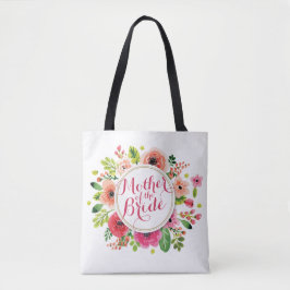 Moeder van de Bride Waterverf Wedding Canvas tas
