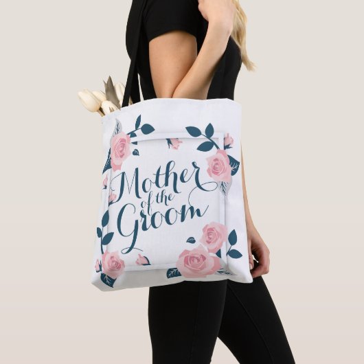 Moeder van de Bride Waterverf Wedding Canvas tas (Dichtbij)