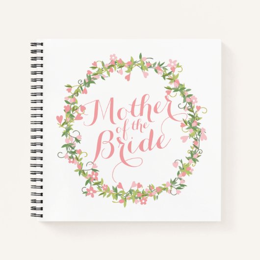 Moeder van de Bride Waterverf Wedding Guestbook Notitieboek (Voorkant)