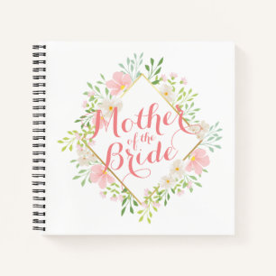 Moeder van de Bride Waterverf Wedding Guestbook Notitieboek