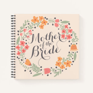 Moeder van de Bride Waterverf Wedding Guestbook Notitieboek