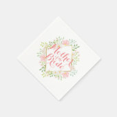 Moeder van de Bride Waterverf Wedding Napkin Servet (Hoek)
