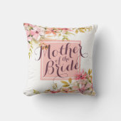 Moeder van de Bride Waterverf Wedding Pillow Kussen (Voorkant)