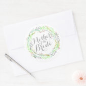 Moeder van de Bride Waterverf Wedding Sticker (Envelop)