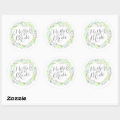 Moeder van de Bride Waterverf Wedding Sticker (Vel)