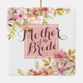 Moeder van de Bride Waterverf Wedding | Versiering Keramisch Ornament (Achterkant)