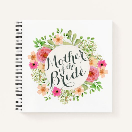 Moeder van de Bride Wedding Guestbook Notitieboek (Voorkant)