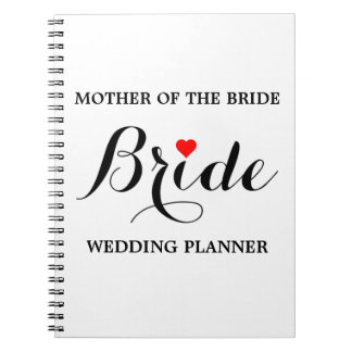 Moeder van de Bride Wedding Planner Notebook Wht Notitieboek