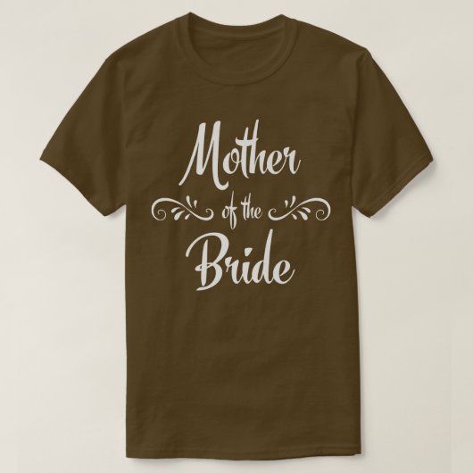 Moeder van de Bride Wedding Rehearsal T-shirt (Design voorkant)