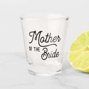 Moeder van de bride Wedding Shot Glass Glas