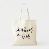 Moeder van de Bride-with-Gold-Flower-Modern Tote Bag (Voorkant)