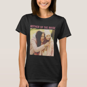 Moeder van de bruid aangepaste foto vintage t-shirt
