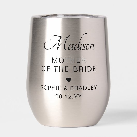 Moeder van de bruid Aangepaste gepersonaliseerde b (Achterkant)