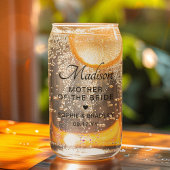 Moeder van de bruid Aangepaste gepersonaliseerde b Blikvorm Glas