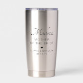Moeder van de bruid Aangepaste gepersonaliseerde b Geïsoleerde Drinkbeker (Achterkant)