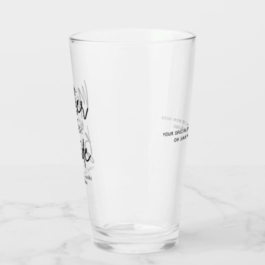 Moeder van de Bruid Aangepaste Trouw Glas (Links)